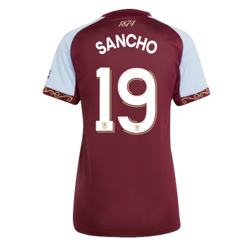 Billige Fotballdrakt Aston Villa Jadon Sancho #19 Replika Hjemmedrakt Dame 2025-26 Kortermet Billige Fotballdrakt Aston Villa Jadon Sancho #19 Replika Hjemmedrakt Dame 2025-26 Kortermet